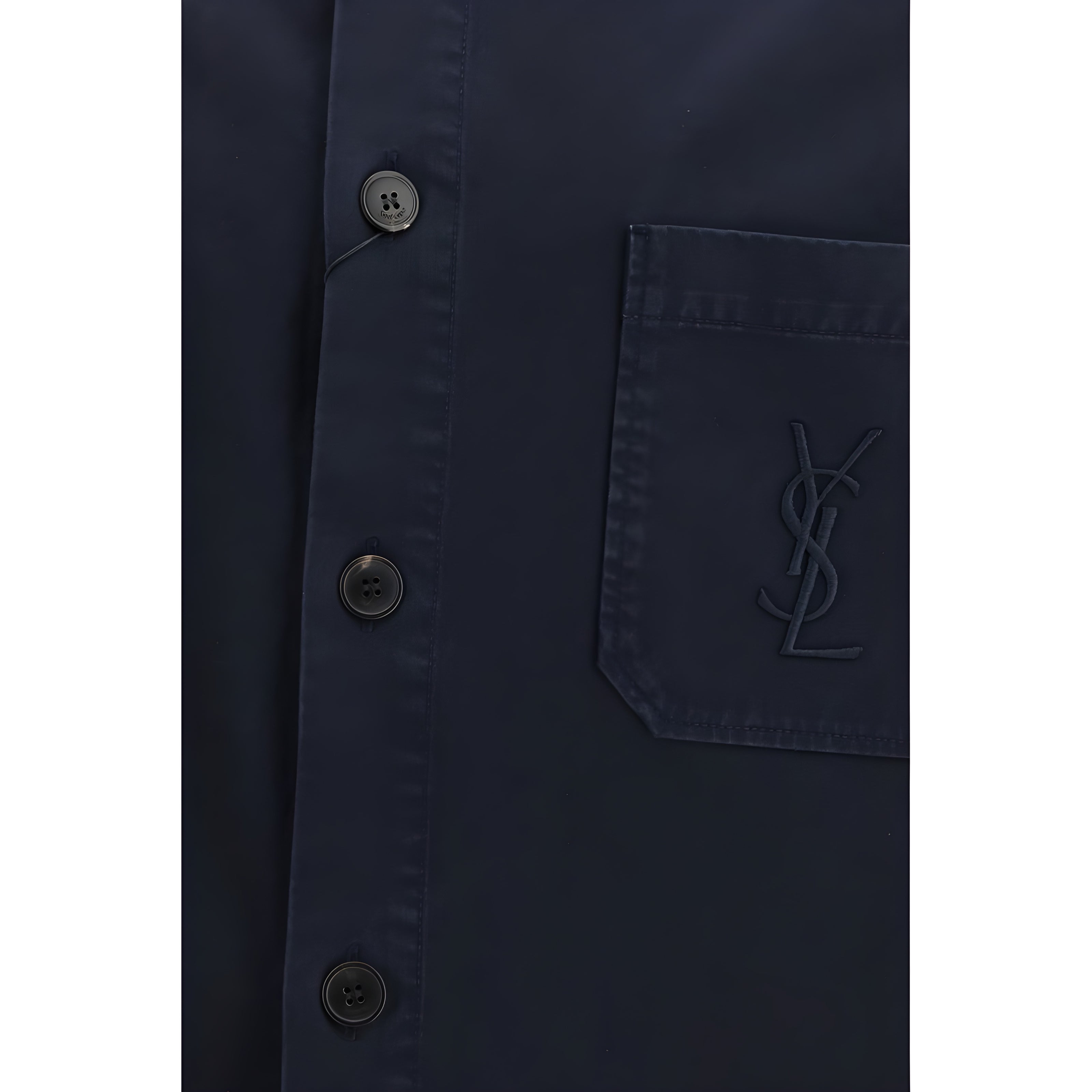 Saint Laurent Blue Cotton Denim Jacket