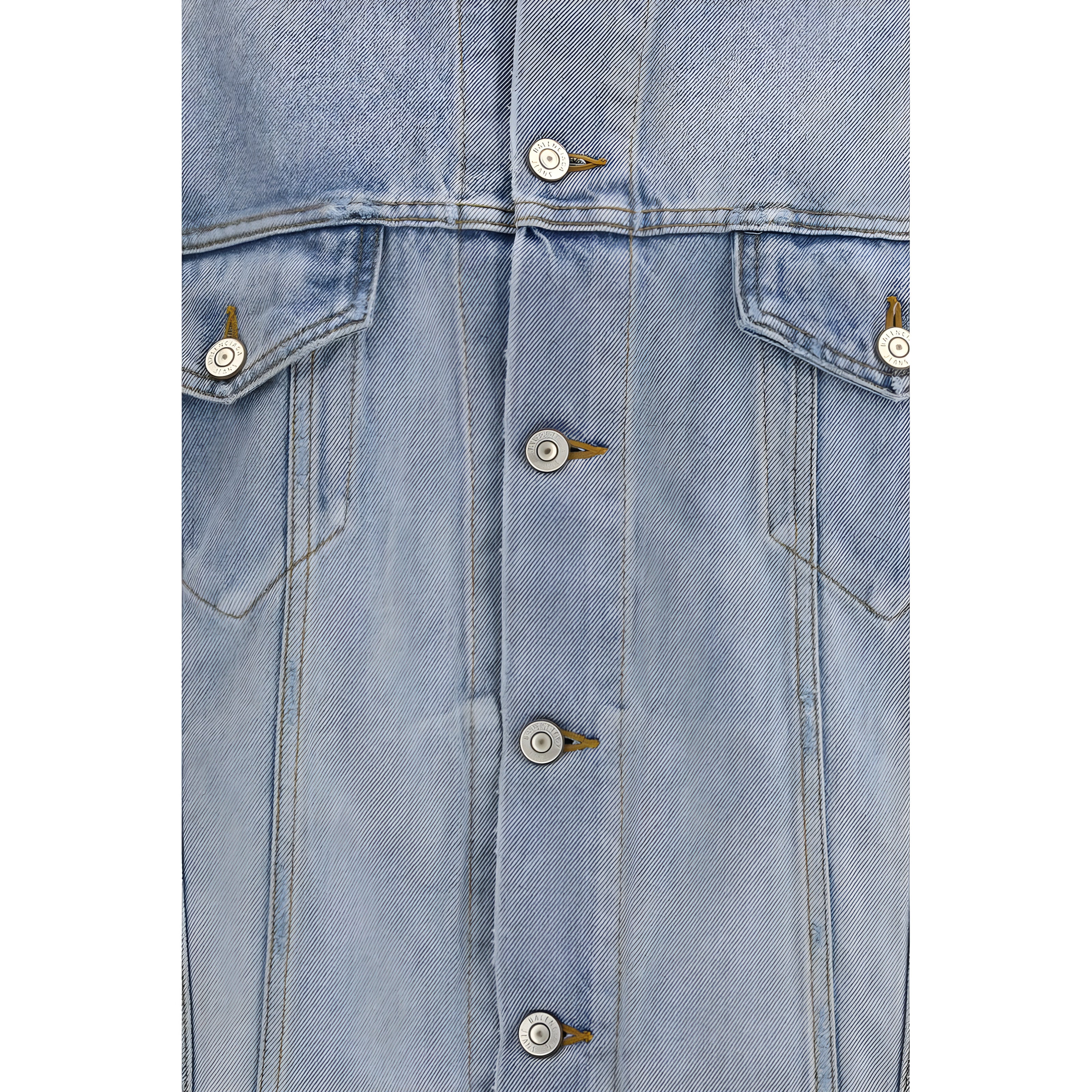 Balenciaga Blue Cotton Denim Jacket