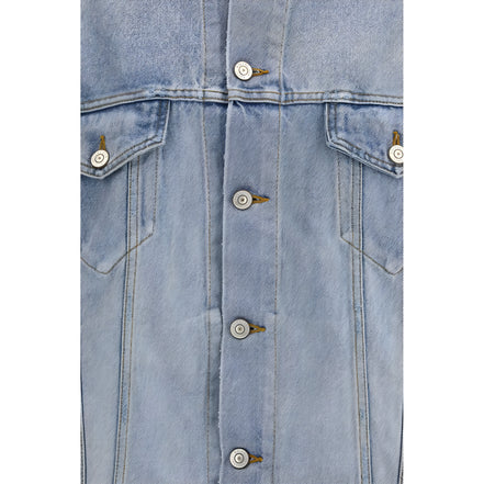 Balenciaga Blue Cotton Denim Jacket