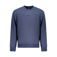 Hugo Boss Blue Cotton Sweatshirt
