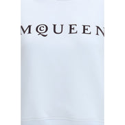 Hanorac din bumbac albastru Alexander McQueen