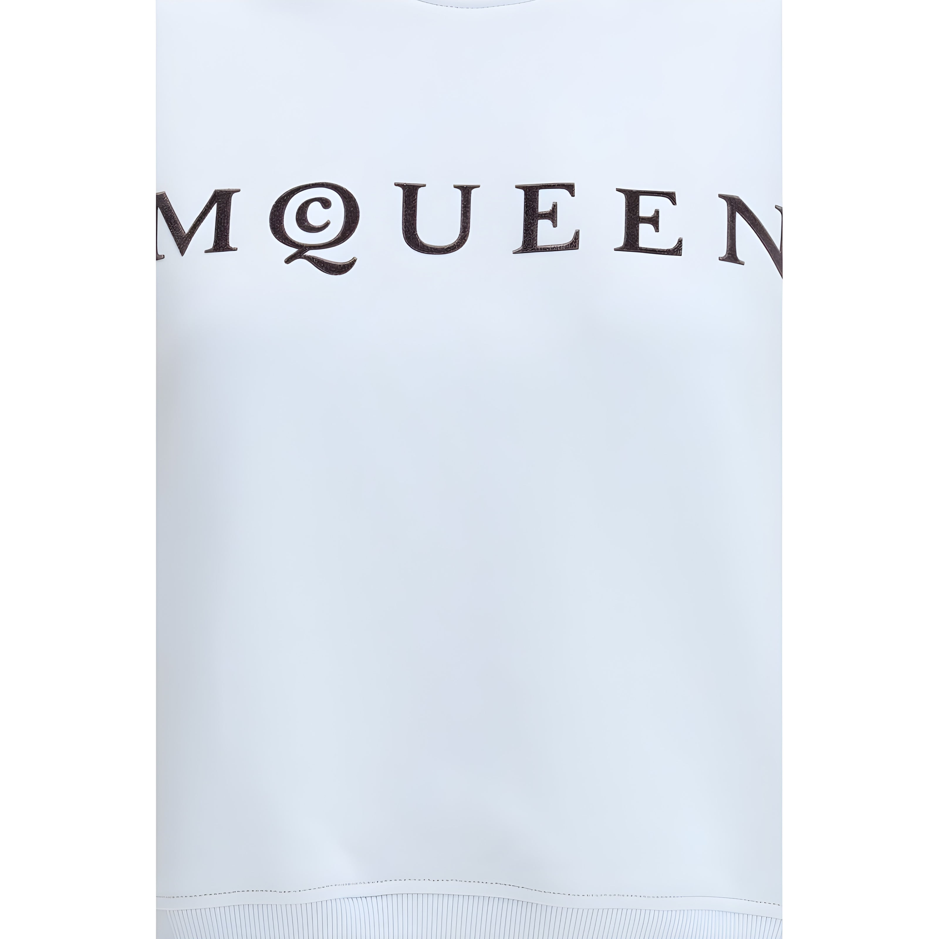 Hanorac din bumbac albastru Alexander McQueen