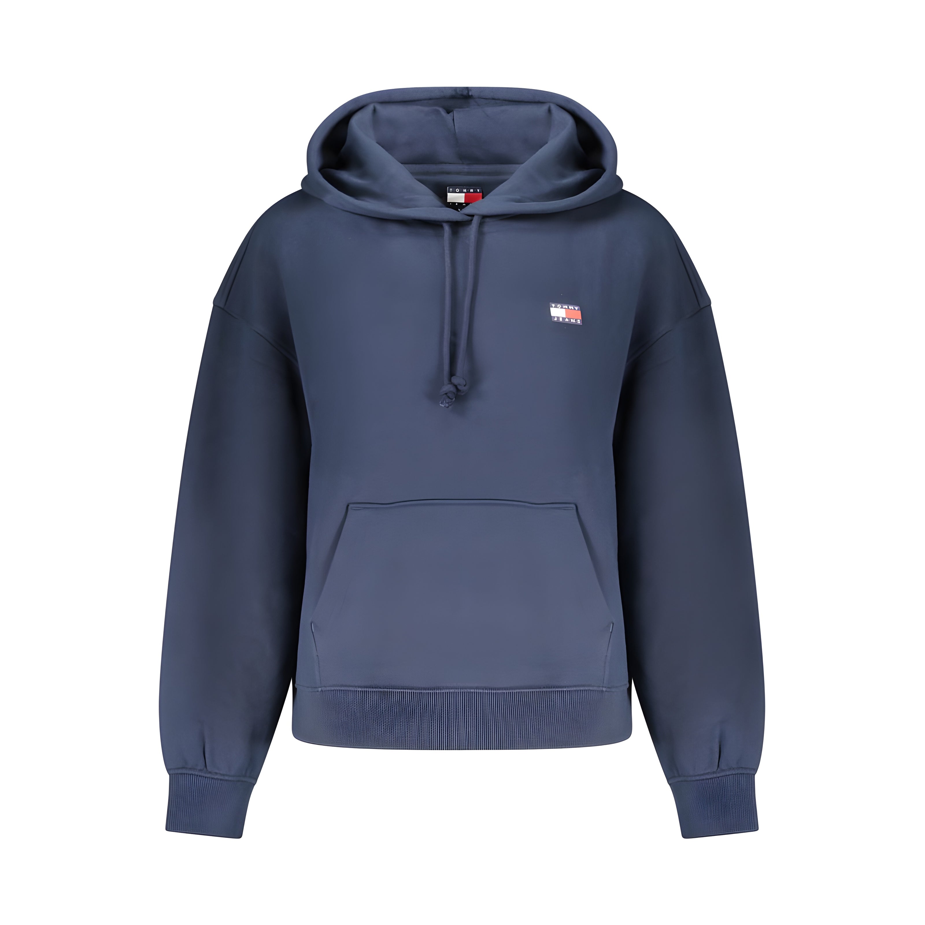 Bluză din bumbac albastră Tommy Hilfiger