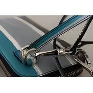 Dolce & Gabbana Blue Leather Cross Body Neck Strap Card Slot Phone Pocket