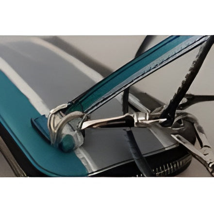 Dolce & Gabbana Blue Leather Cross Body Neck Strap Card Slot Phone Pocket