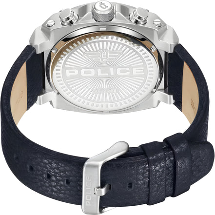 Ceas de mână Police din piele albastră