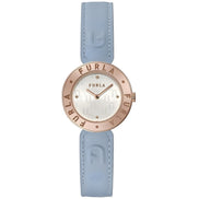 Furla Blue Leather Dress Watch