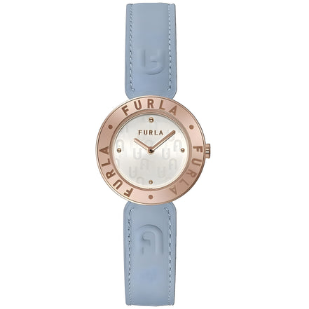 Furla Blue Leather Dress Watch