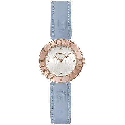 Furla Blue Leather Dress Watch