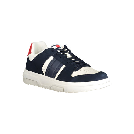 Tenis din piele albastră Tommy Hilfiger