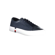 Sneakers din piele albaștri Tommy Hilfiger