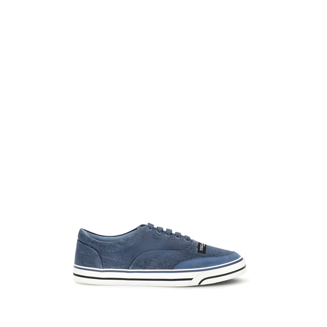 Adidași Dolce & Gabbana Blue Linen Low Top