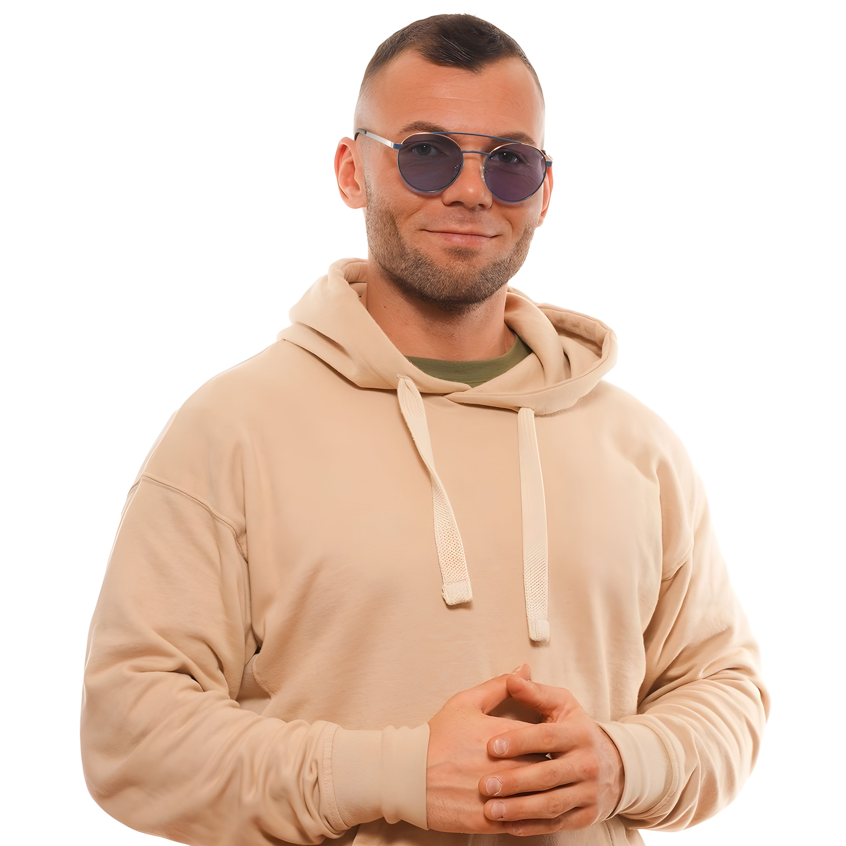 Ochelari de soare Guess albaștri