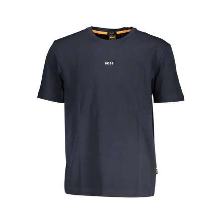 Tricou Hugo Boss Albastru din Bumbac Organic