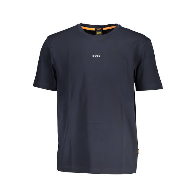 Tricou Hugo Boss Albastru din Bumbac Organic