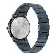 Ceas elegant Versace Blue din oțel inoxidabil