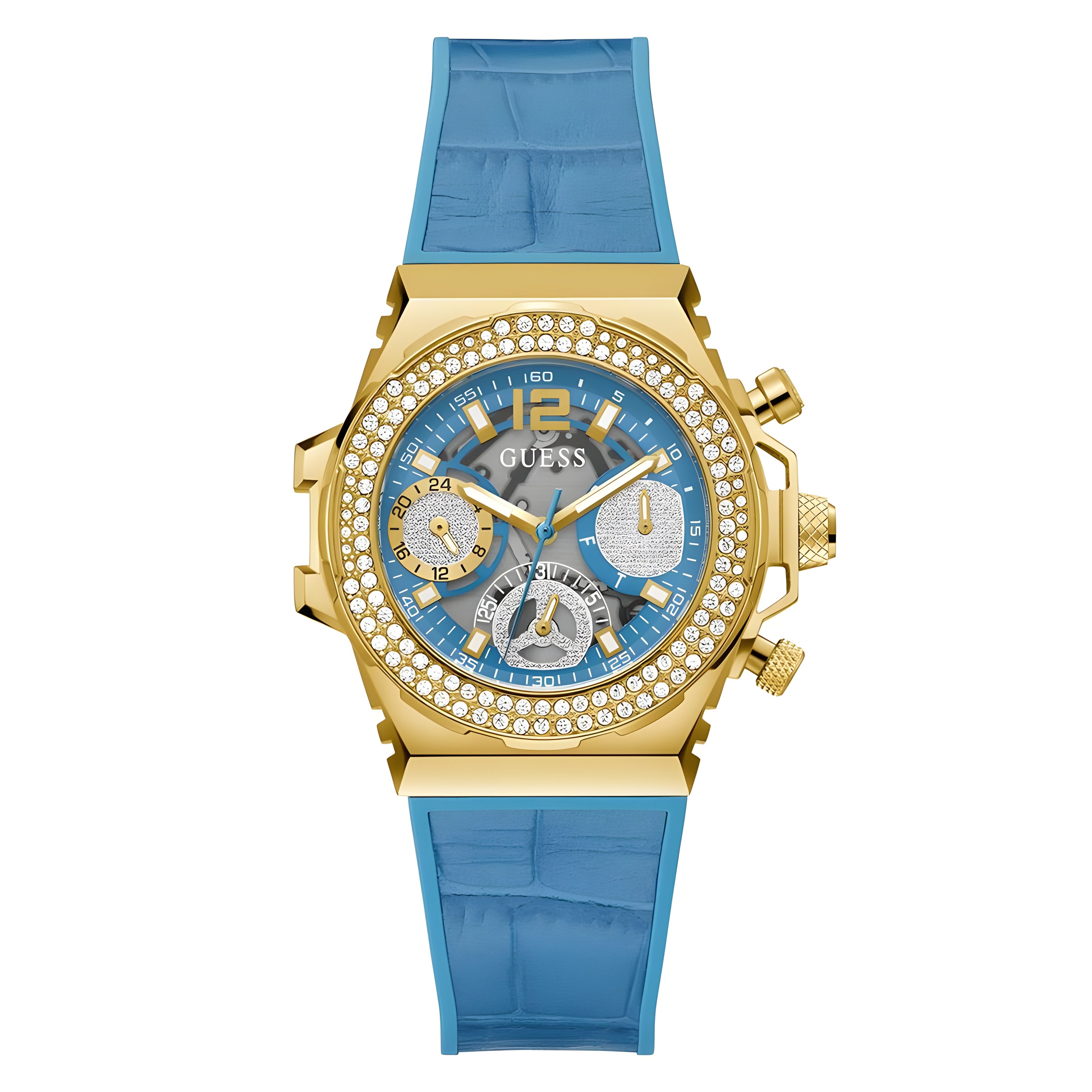 Guess Blue Synthetic Sport Watch