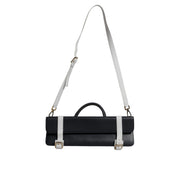 Dolce & Gabbana Blue White Leather Crossbody Bag