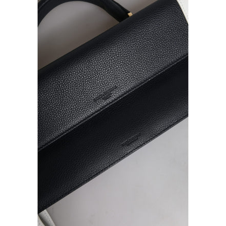 Dolce & Gabbana Blue White Leather Crossbody Bag