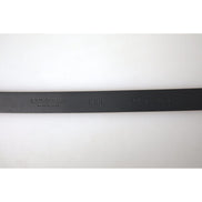Dolce & Gabbana Bordeaux Leather Silver Buckle Belt