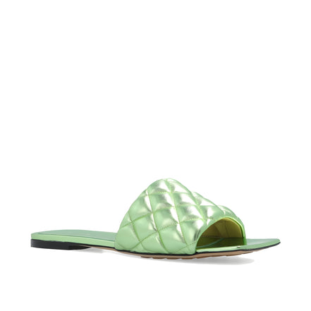 Sandale plate Bottega Veneta din piele de vițel bicoloră