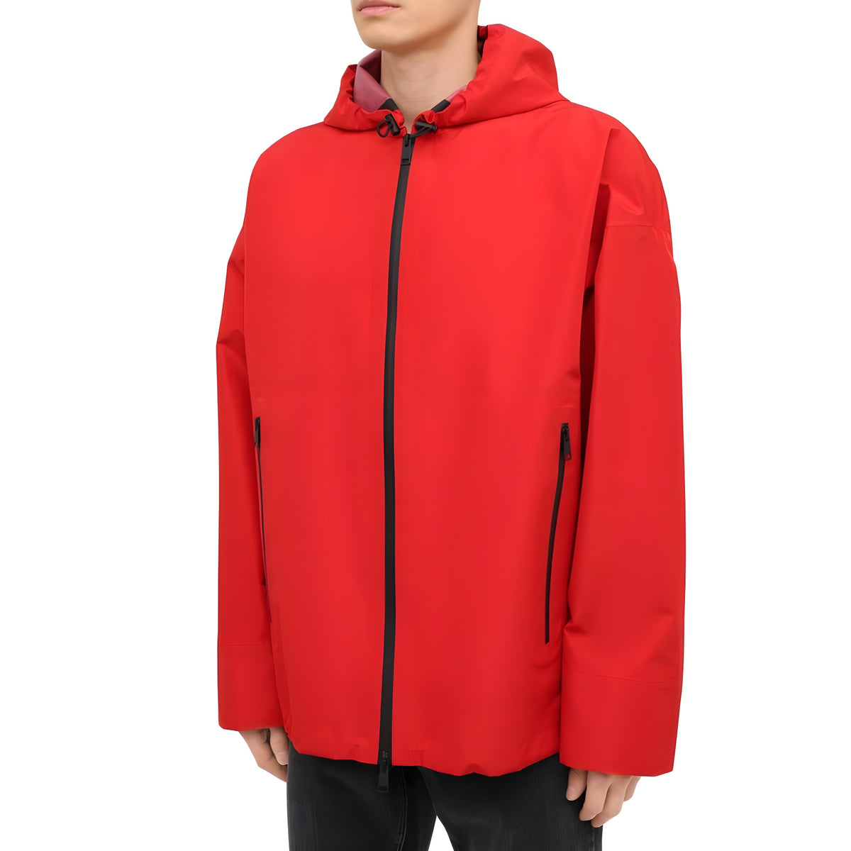 Bottega Veneta Red Polyamide Shell Jacket