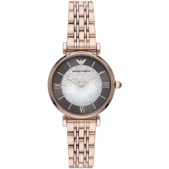 Ceas cu cuarț Emporio Armani, bronz și oțel