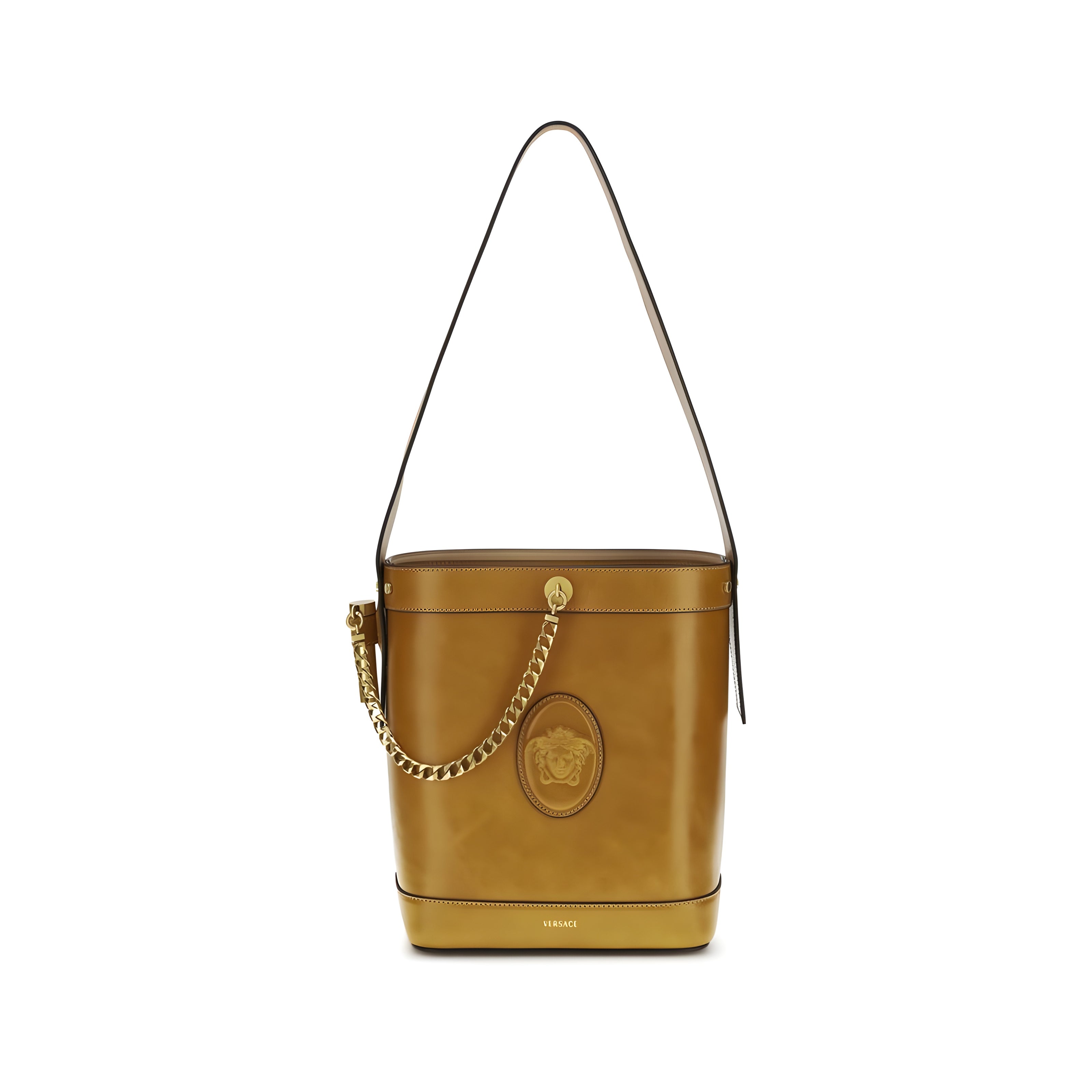 Versace Brown Bucket Bag