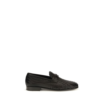 Ferragamo Brown Slip-On Loafers