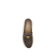 Valentino Garavani Brown Slip-On Loafers