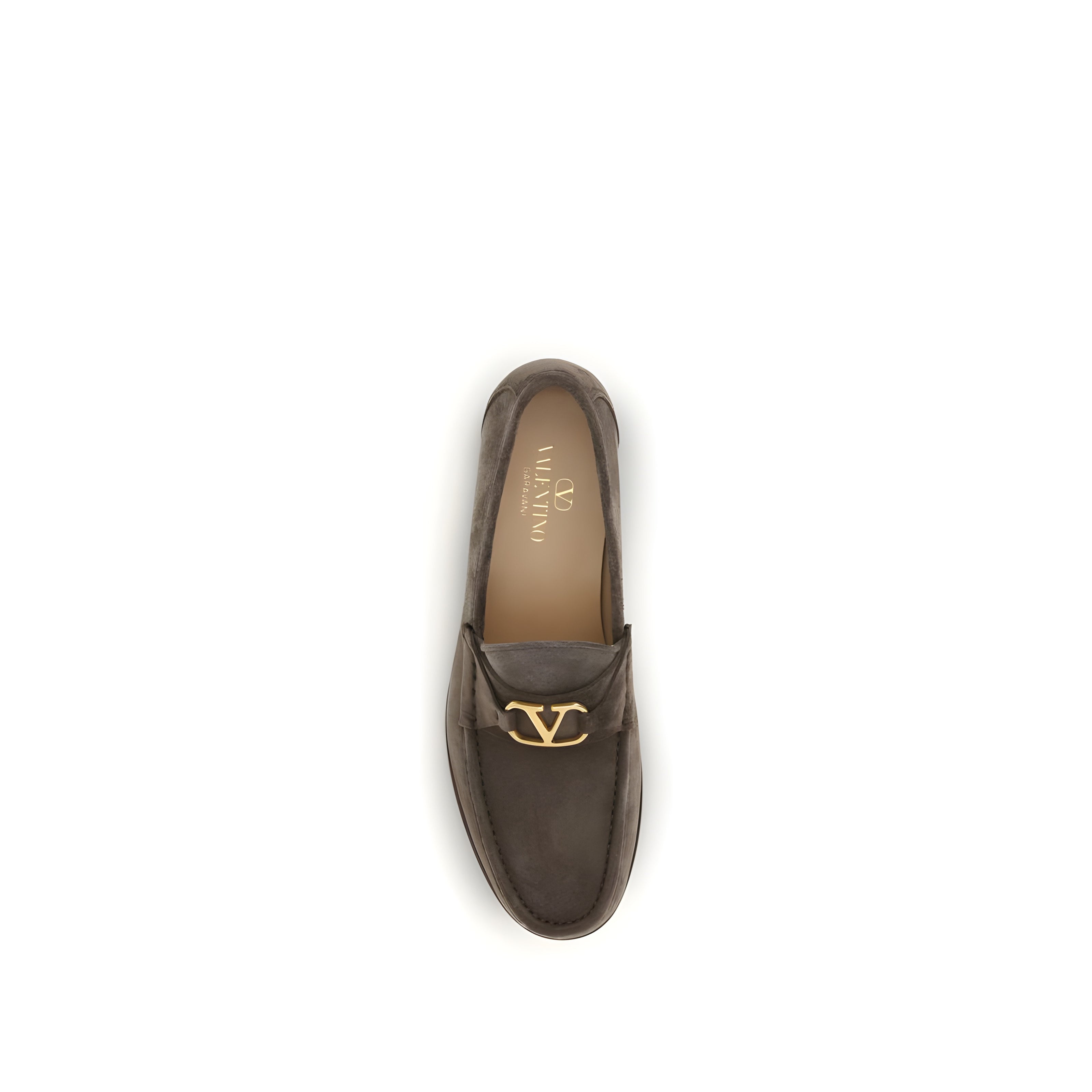 Valentino Garavani Brown Slip-On Loafers