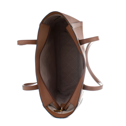 Michael Kors Brown Canvas Tote Bag