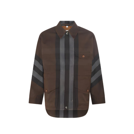 Burberry Brown Cotton Parka