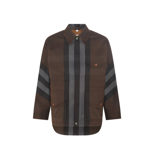 Burberry Brown Cotton Parka