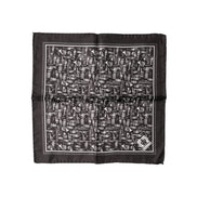 Dolce & Gabbana Brown Jazz Club Square Handkerchief 32cm x 31cm Scarf