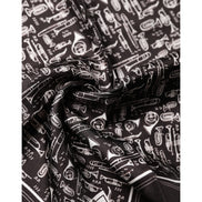 Dolce & Gabbana Brown Jazz Club Square Handkerchief 32cm x 31cm Scarf