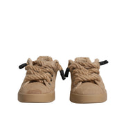 Sneakers low top Dolce & Gabbana maro din iută