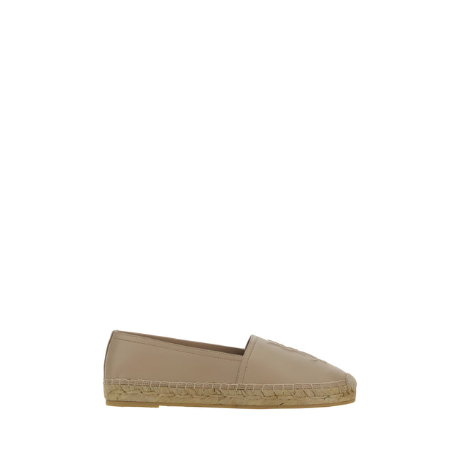 Espadrile Saint Laurent din piele bej