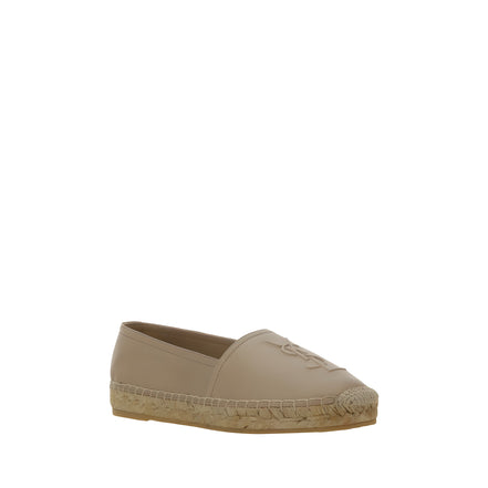 Espadrile Saint Laurent din piele bej