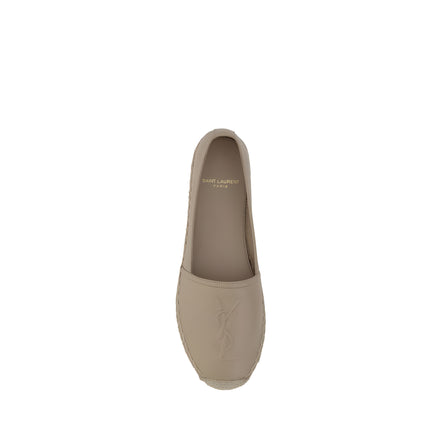 Espadrile Saint Laurent din piele bej