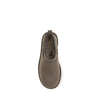UGG Brown Leather Ankle Boots