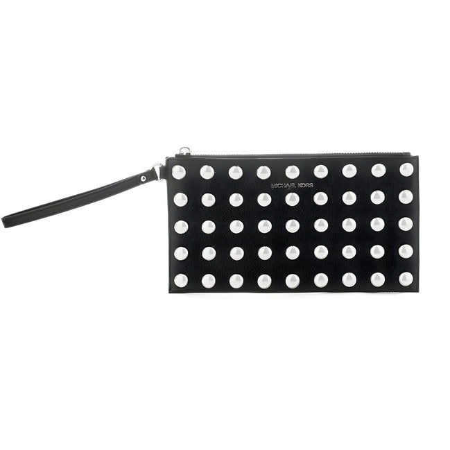 Michael Kors Brown Leather Clutch Bag