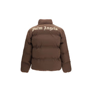 Palm Angels Brown Full-Length Jacket