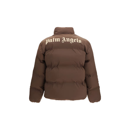 Palm Angels Brown Full-Length Jacket