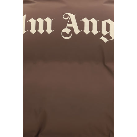 Palm Angels Brown Full-Length Jacket