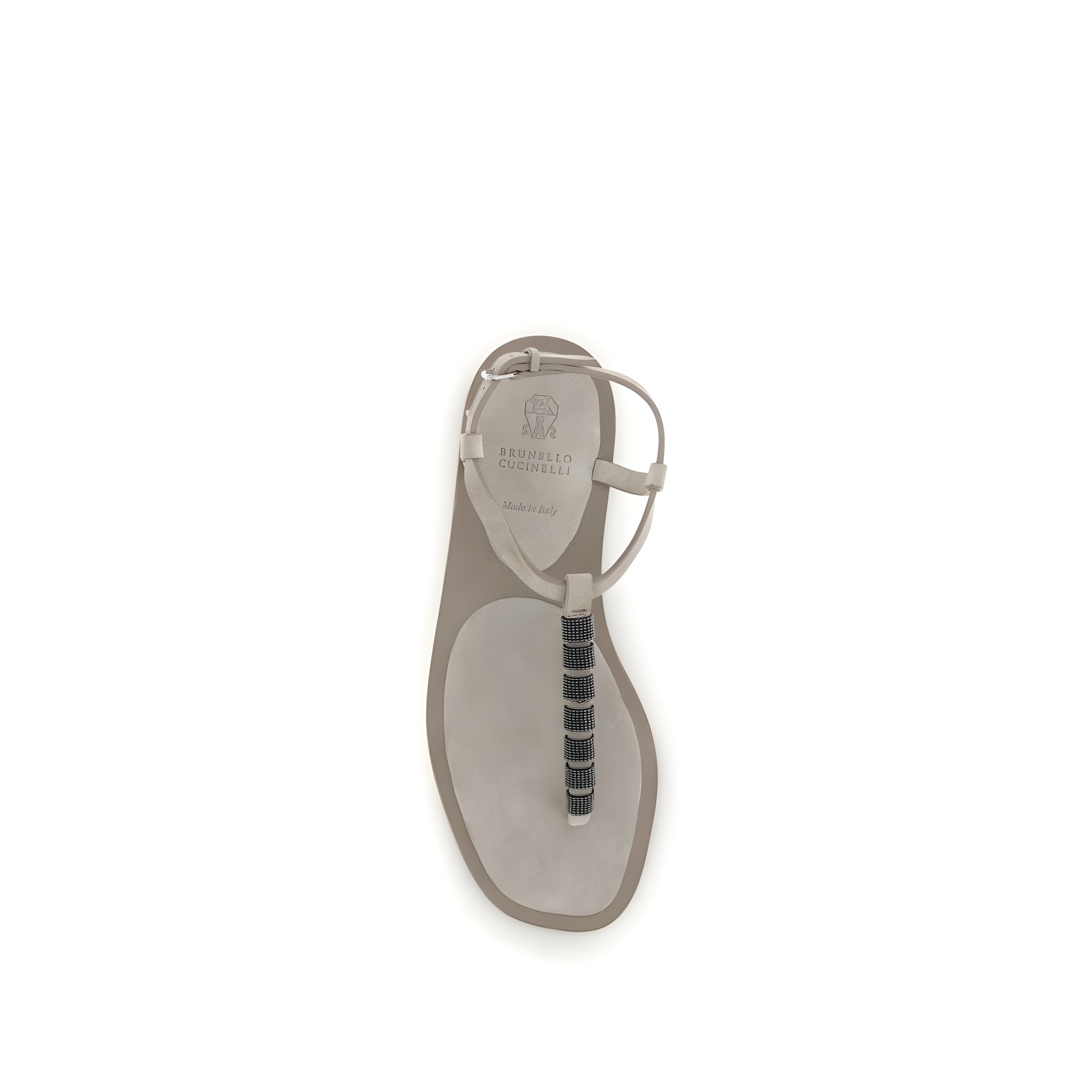 Brunello Cucinelli Beige Flat Sandals