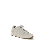 Sneakers low top Brunello Cucinelli bej din piele