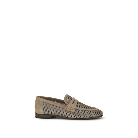 Brunello Cucinelli Beige Slip-On Loafers