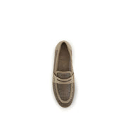 Brunello Cucinelli Beige Slip-On Loafers