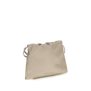 Brunello Cucinelli Beige Calf Leather Shoulder Bag